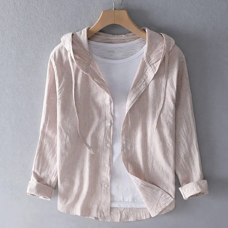 Sudadera con capucha de lino.