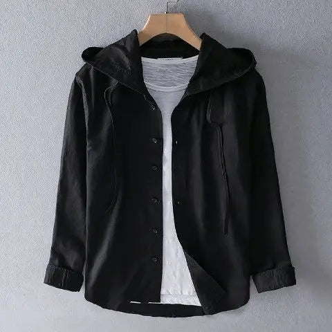 Sudadera con capucha de lino.