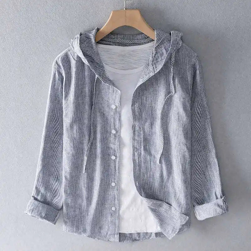 Sudadera con capucha de lino.