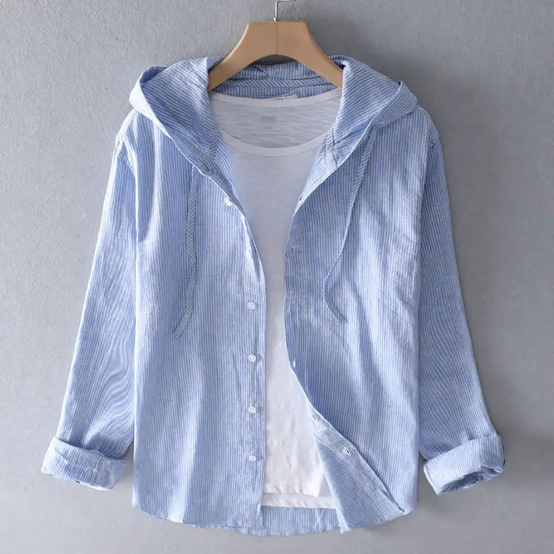 Sudadera con capucha de lino.