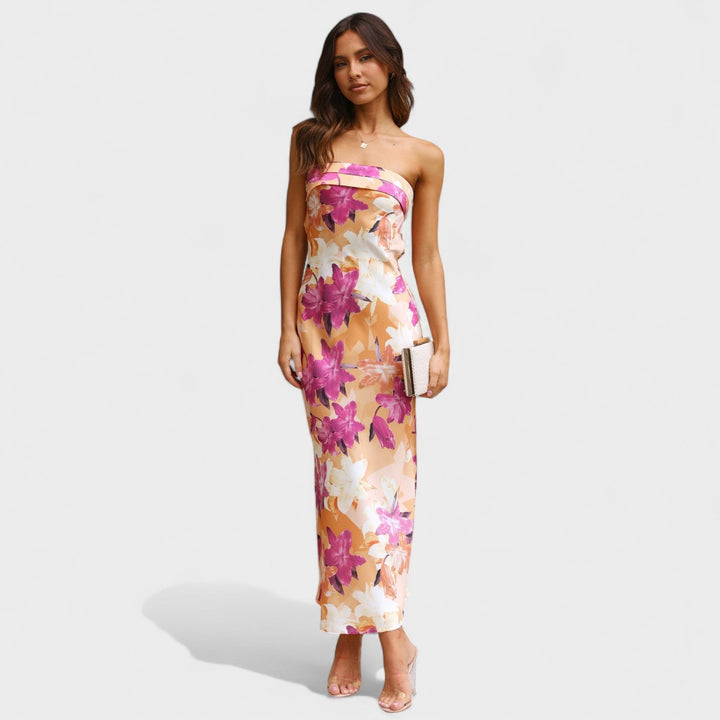 Carmen | Vestido de satén sin mangas