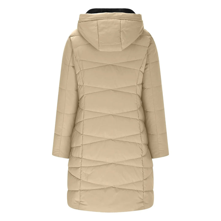 Florentina Long Quilted Hooded Coat