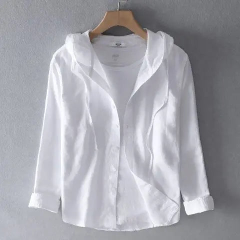 Sudadera con capucha de lino.
