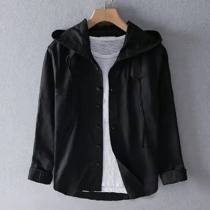 Sudadera con capucha de lino.