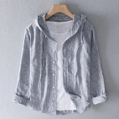 Sudadera con capucha de lino.