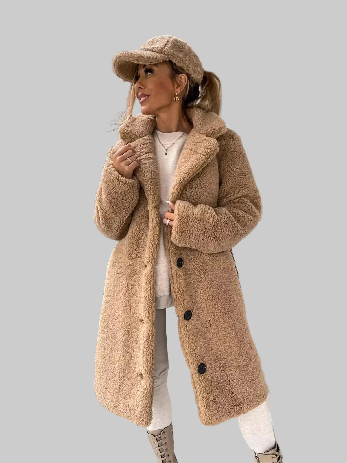 JESSICA | Abrigo de Peluche Teddy Acogedor