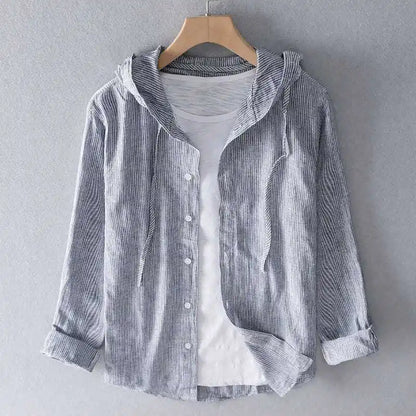 Sudadera con capucha de lino.