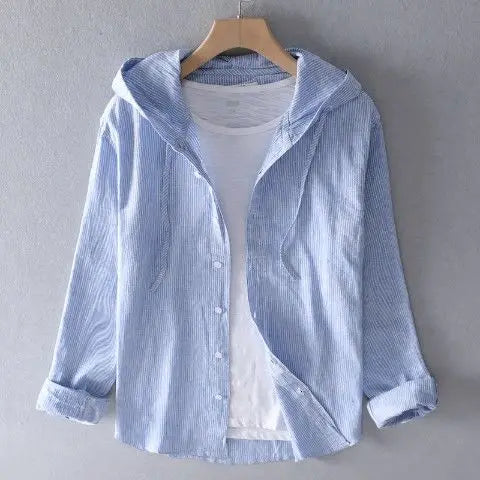 Sudadera con capucha de lino.