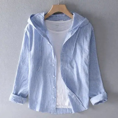Sudadera con capucha de lino.