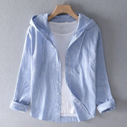 Sudadera con capucha de lino.