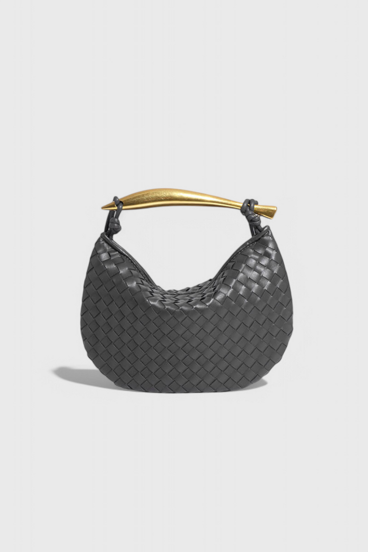 Gerda | Bolso Woven con Asa Dorada