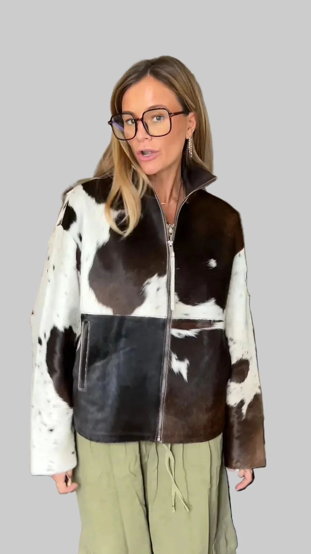 Octavia | Chaqueta Impresa de Leopardo